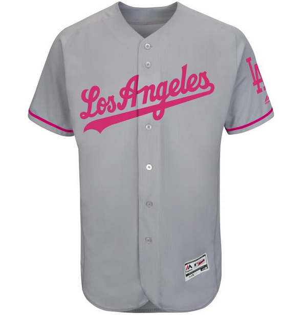 Toddler Grey Los Angeles Dodgers Blank Stitched Baseball Jersey
